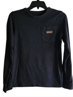 Patagonia Work Pocket Black Long Sleeve Tee